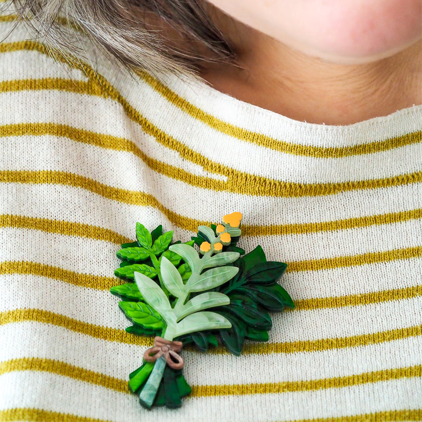Erstwilder x Royal Botanic Gardens Victoria Herbarium Bundle of Herbs Brooch ~2026 Collection~