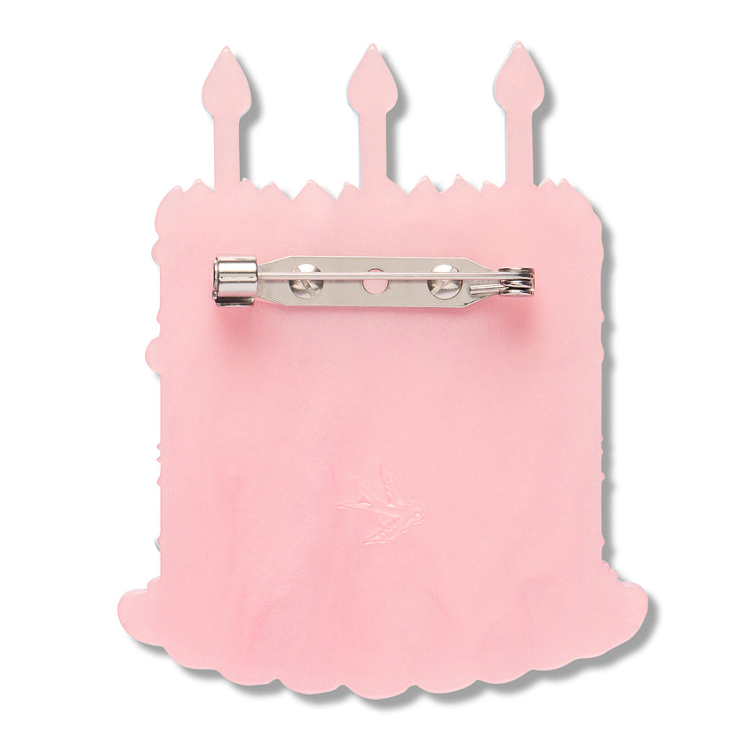 Erstwilder Hip Hip Hooray Birthday Cake Brooch ~2026 Celebrations Collection~
