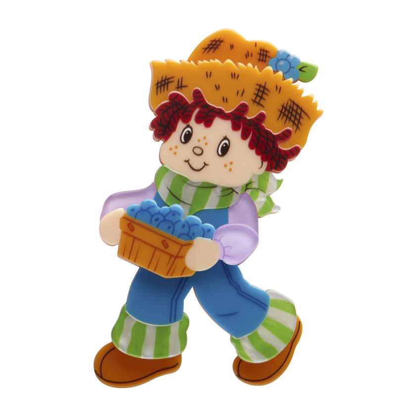 Erstwilder Huckleberry Pie Brooch with Gift Box  ~The World of Strawberry Shortcake~