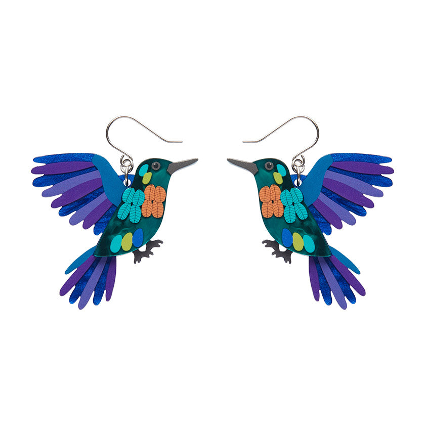 Erstwilder x Jocelyn Proust Humming Harmony Hummingbird Pierced Earrings with Gift Box