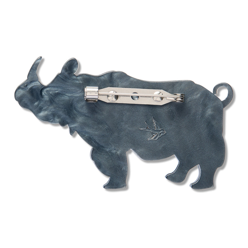 Erstwilder Javan Rhino Brooch ~ 2026 The Rarest Kind Collection ~