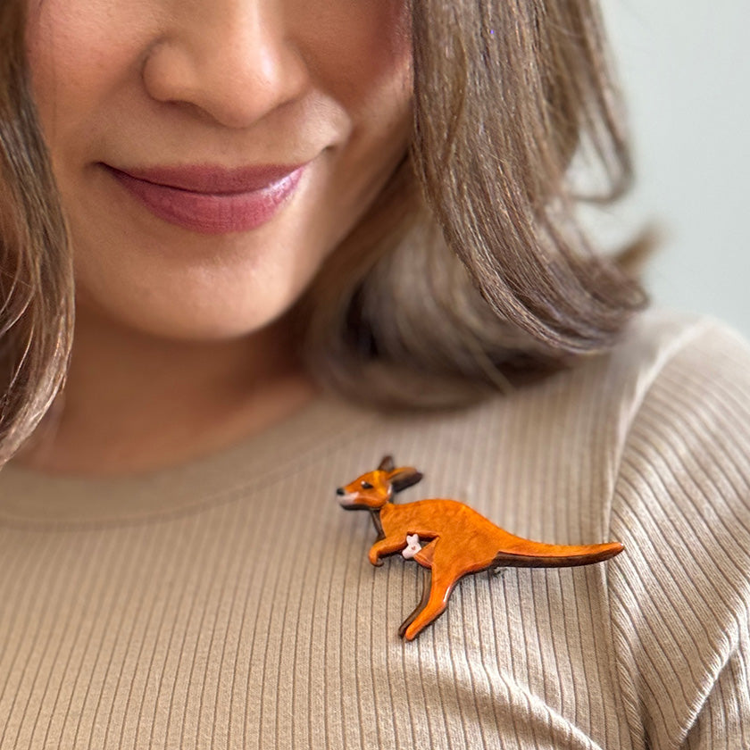 Erstwilder Joy the Kangaroo Brooch ~Australiana Collection~