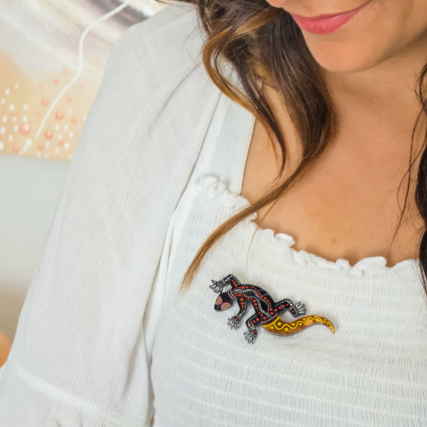 Erstwilder x Brooke Sutton Jurutu Goanna Lizard Brooch ~ 2026 Collection ~
