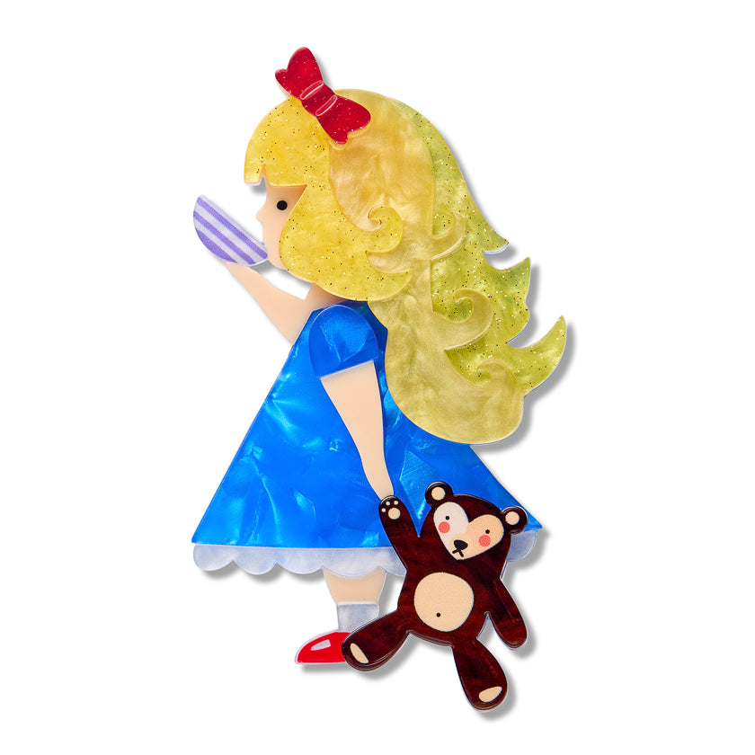Erstwilder x Pete Cromer Just Right Goldilocks Brooch ~ Fairy Tales Part 2 Collection ~