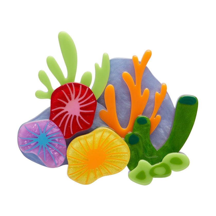 Erstwilder Kaleidoscopic Coral Brooch with Gift Box  ~Great Barrier Reef Collection~