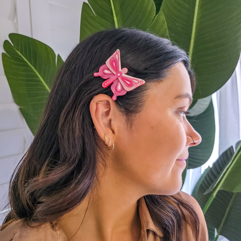 Erstwilder x Brooke Sutton Kali's Ritjinguthinha Butterfly Dreaming Hair Clips Set of 2 ~ 2026 Collection ~