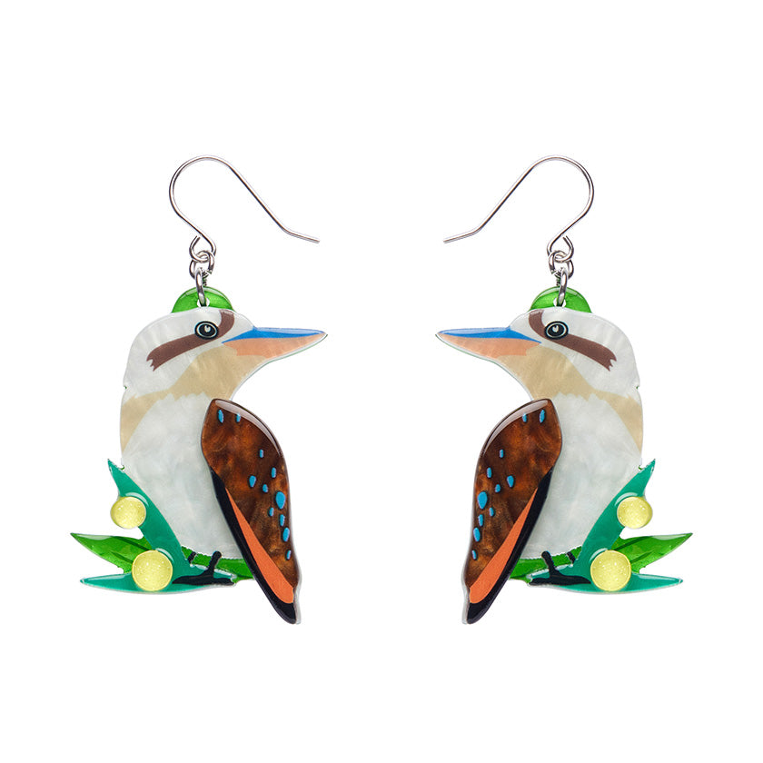 Erstwilder Kirby the Kookaburra Drop Pierced Earrings ~Australiana Collection~