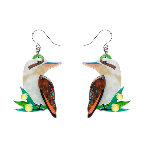 Erstwilder Kirby the Kookaburra Drop Pierced Earrings ~Australiana Collection~