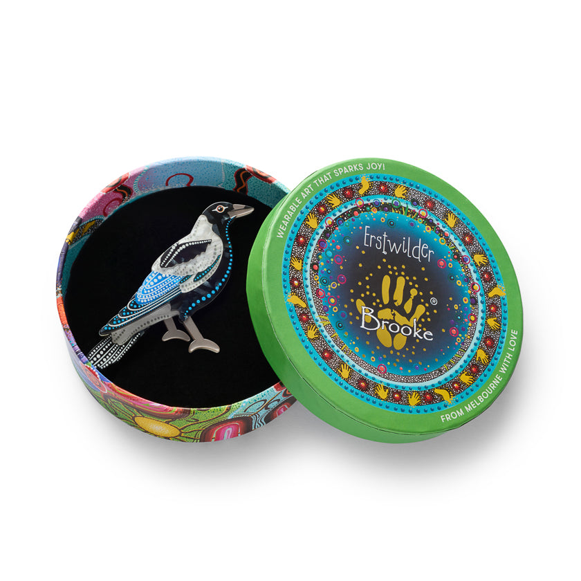 Erstwilder x Brooke Sutton Kulpurru Magpie Brooch ~ 2026 Collection ~