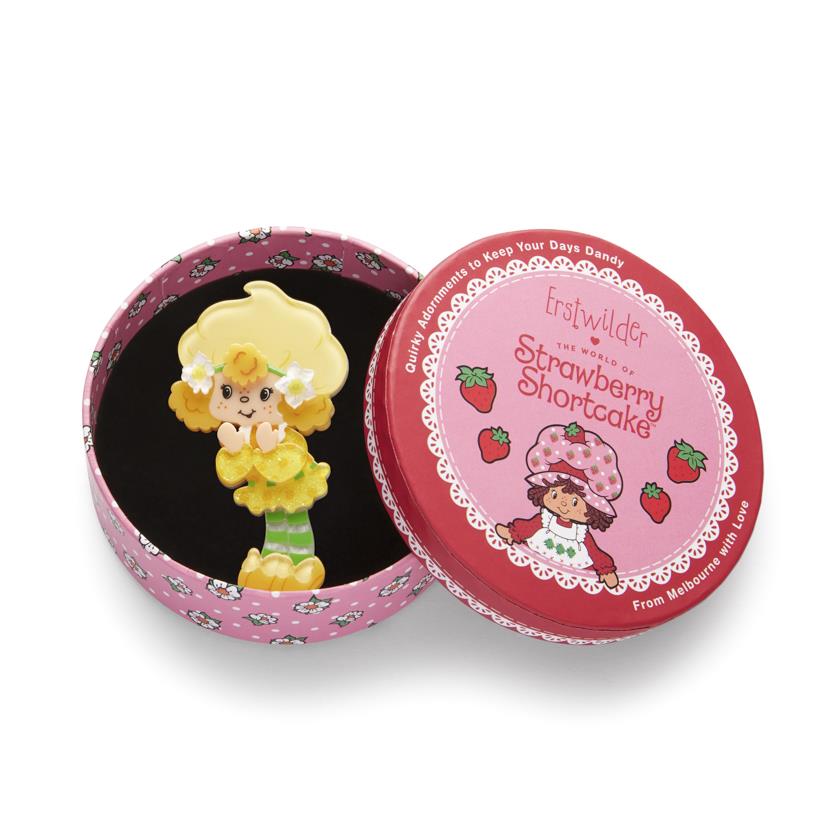 Erstwilder Lemon Meringue Brooch with Gift Box ~The World of Strawberry Shortcake~