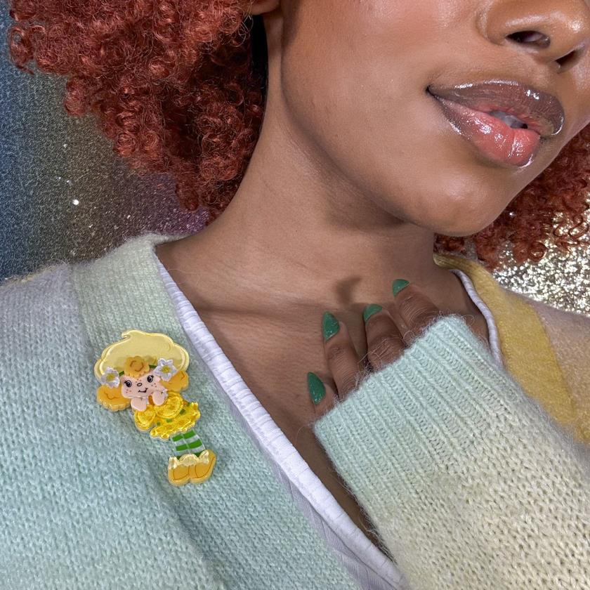 Erstwilder Lemon Meringue Brooch with Gift Box ~The World of Strawberry Shortcake~