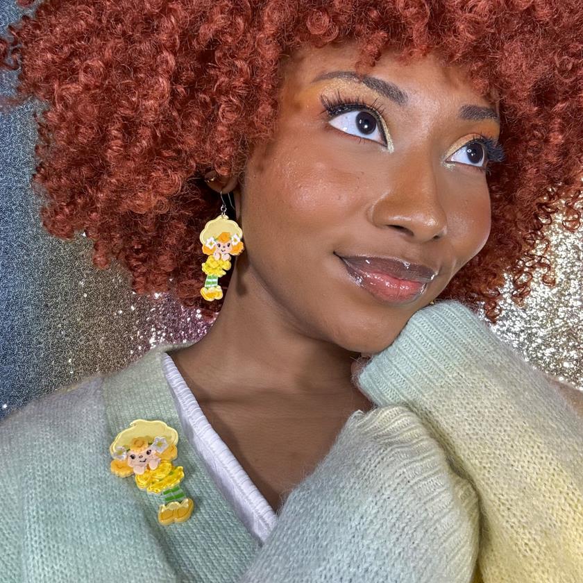 Erstwilder Lemon Meringue Brooch with Gift Box ~The World of Strawberry Shortcake~