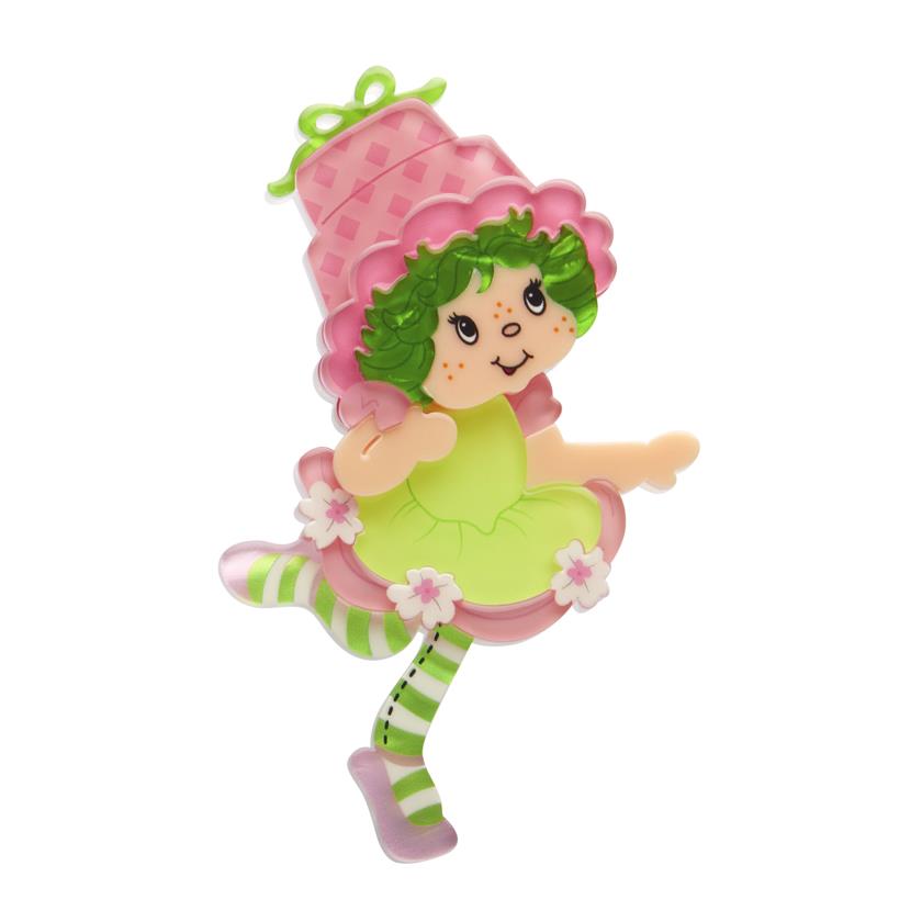 Erstwilder Lime Chiffon Brooch with Gift Box ~The World of Strawberry Shortcake~
