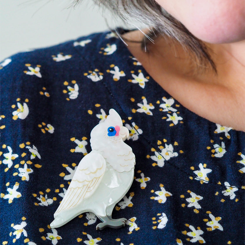 Erstwilder x Royal Botanic Gardens Victoria Little Corella Cockatoo Brooch ~2026 Collection~