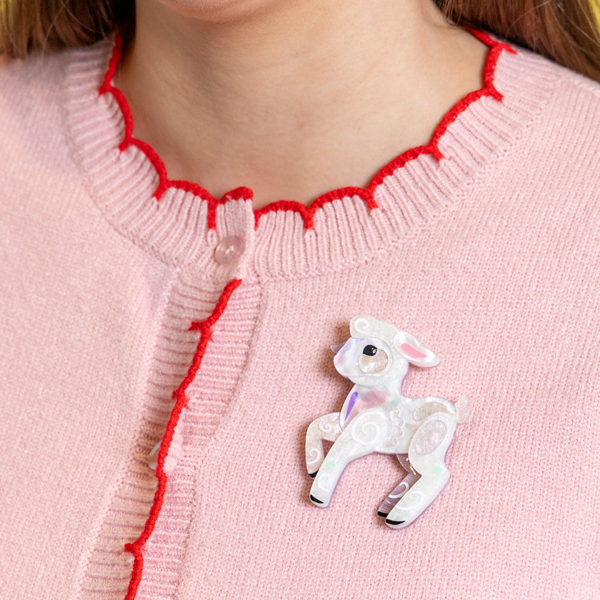 Erstwilder x Pete Cromer Lottie the Lamb Brooch ~2026 Easter Collection~