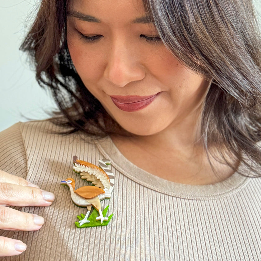 Erstwilder Lottie the Lyrebird Brooch ~Australiana 2025 Collection~
