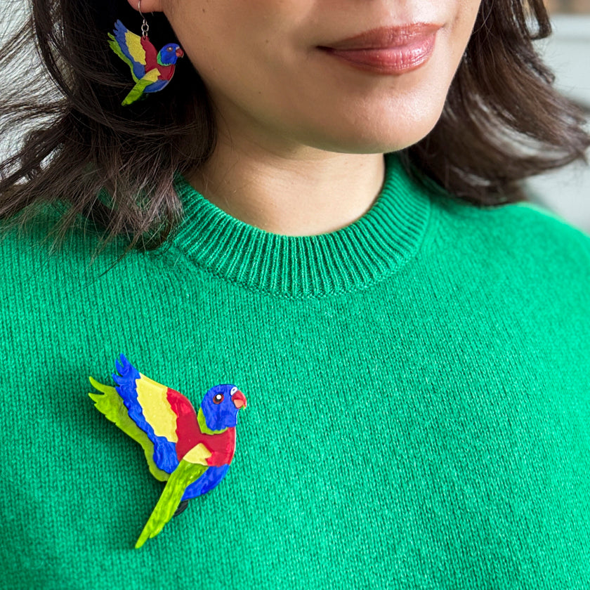 Erstwilder Lulu the Lorikeet Brooch ~Australiana 2025 Collection~