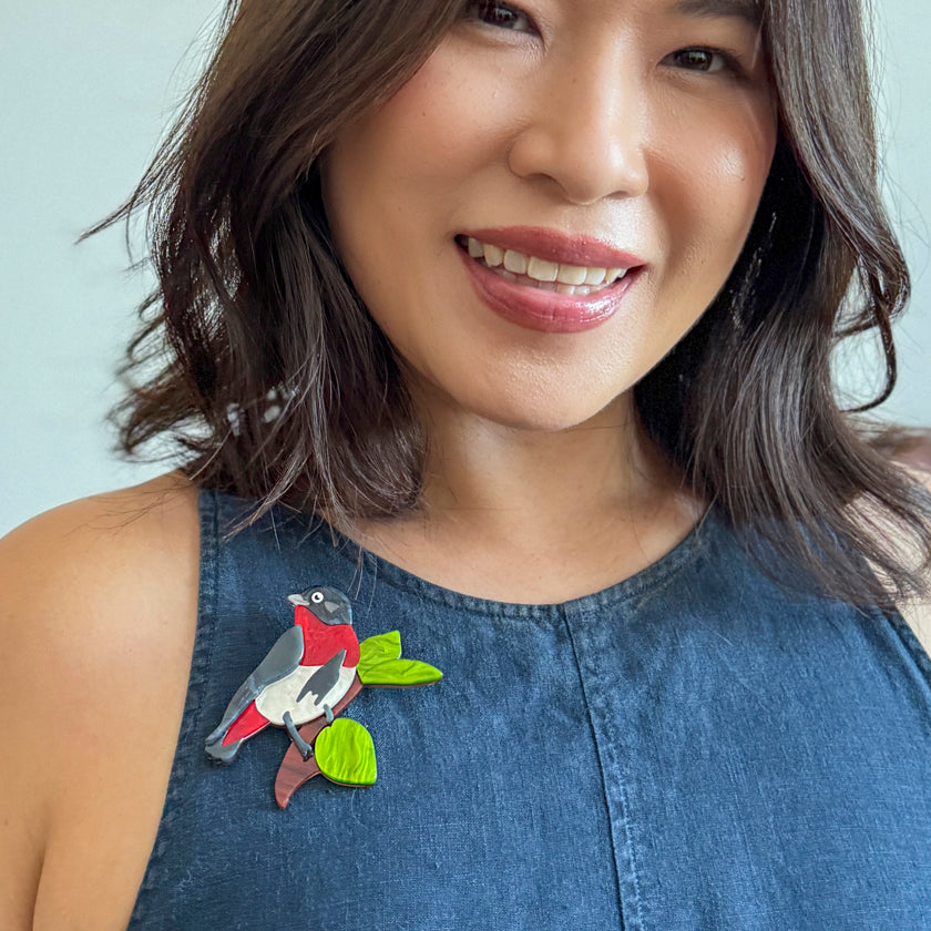 Erstwilder Mabel the Mistletoebird Brooch ~Australiana 2025 Collection~