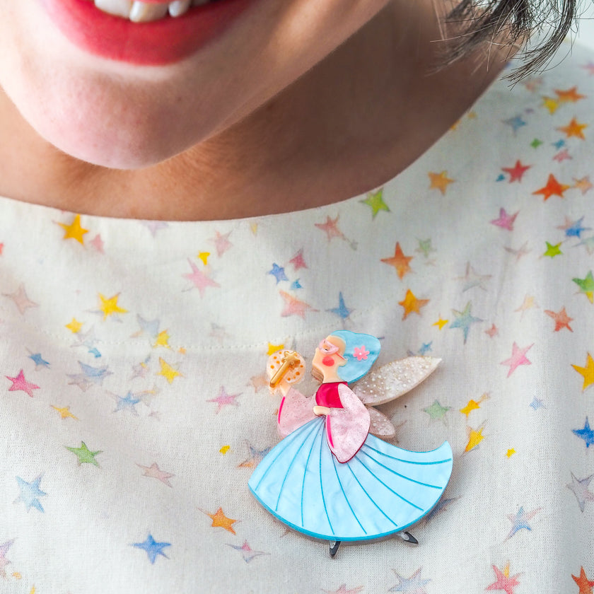Erstwilder x Pete Cromer Magical Makeover Fairy Godmother Brooch ~ Fairy Tales Part 2 Collection ~