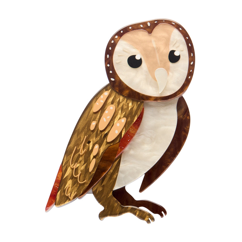 Erstwilder Maisie the Masked Owl Brooch ~Australiana 2025 Collection~