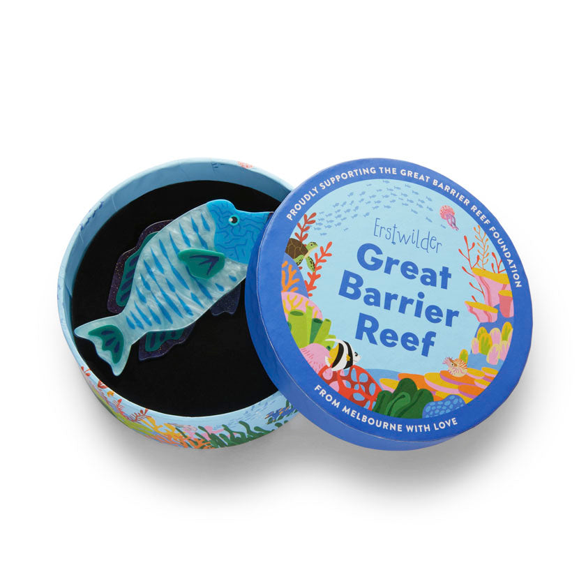 Erstwilder Maori Wrasse Fish Brooch with Gift Box  ~Great Barrier Reef Collection~