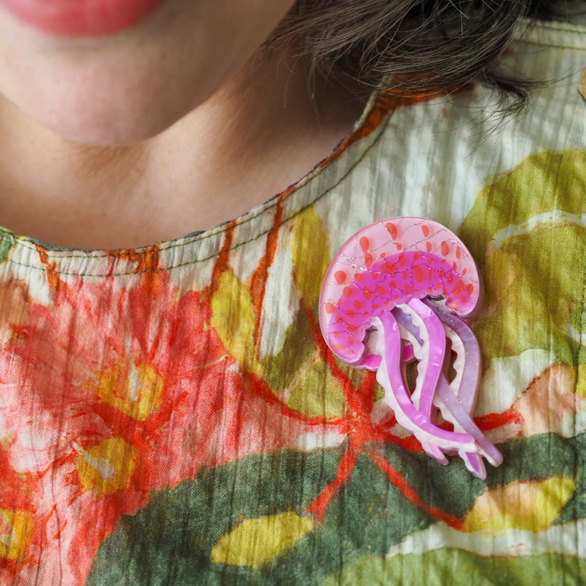 Erstwilder Mauve Stinger Jellyfish Brooch with Gift Box  ~Great Barrier Reef Collection~
