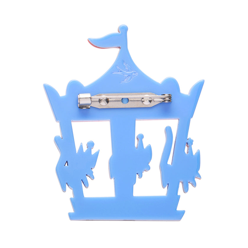 Erstwilder Meowy Go-Round Brooch with Gift Box  ~A Day At The Fair~