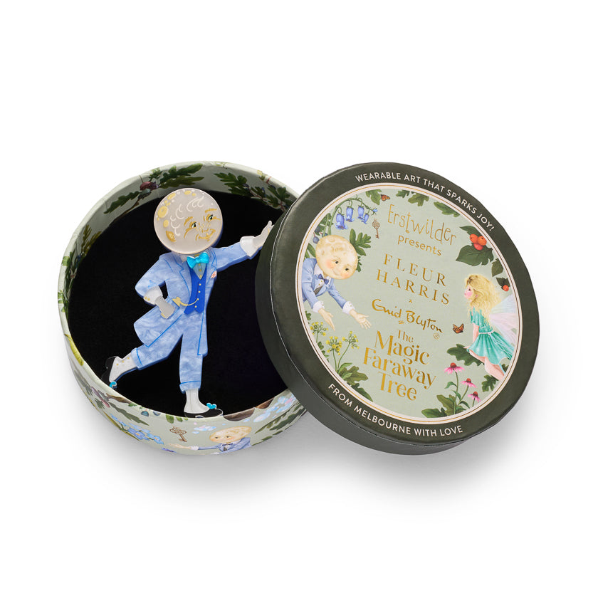 Erstwilder x Fleur Harris Moonface Brooch ~ The Magic Faraway Tree 2026 Collection ~