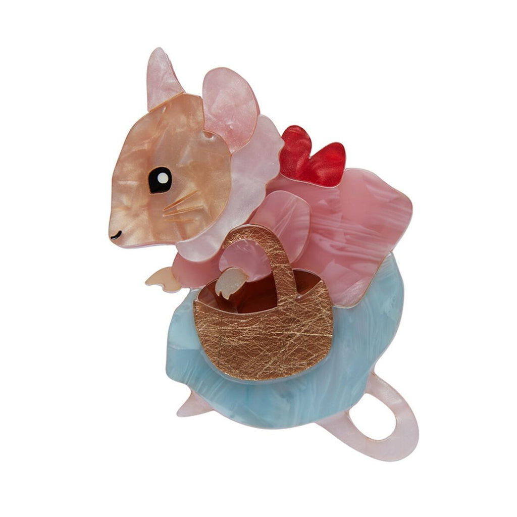 Erstwilder "Mrs. Tittlemouse" Beatrix Potter Brooch with Gift Box