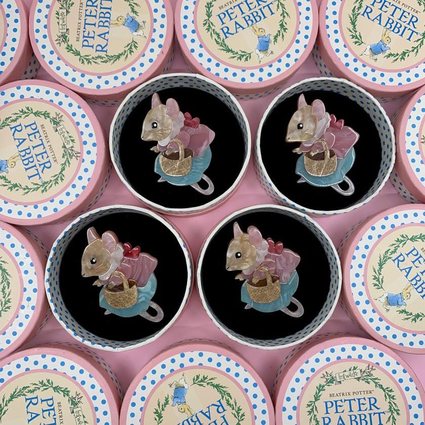 Erstwilder "Mrs. Tittlemouse" Beatrix Potter Brooch with Gift Box