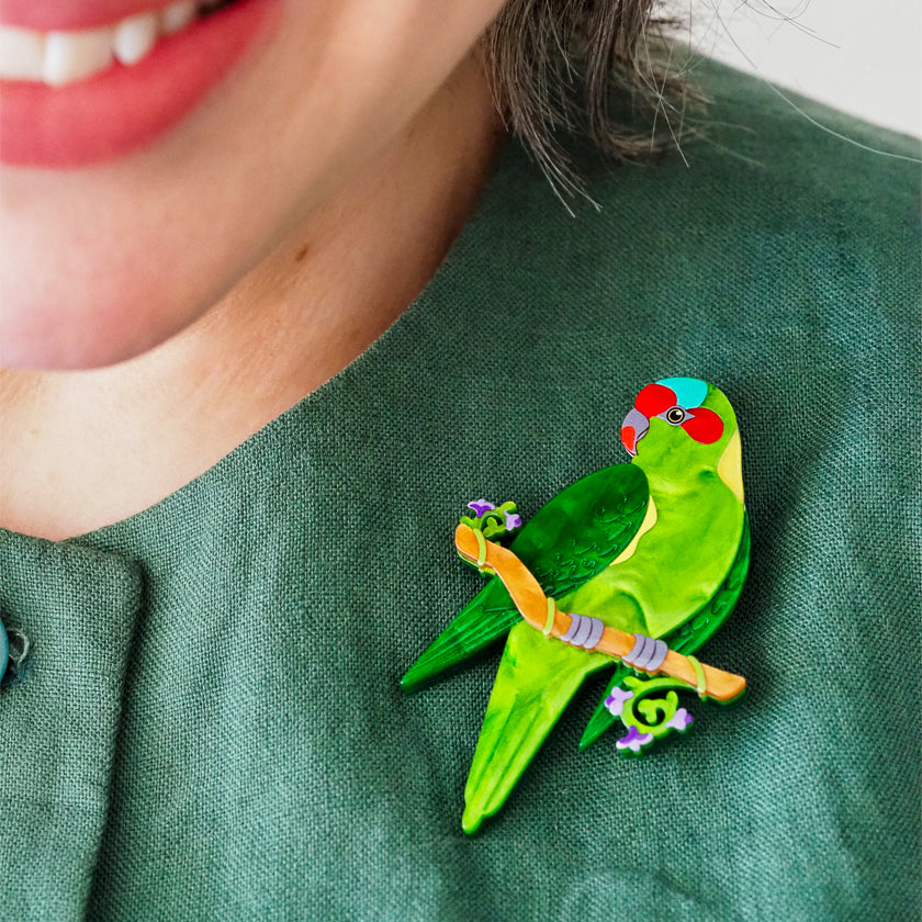 Erstwilder x Royal Botanic Gardens Victoria Musk Lorikeet Bird Brooch ~2026 Collection~
