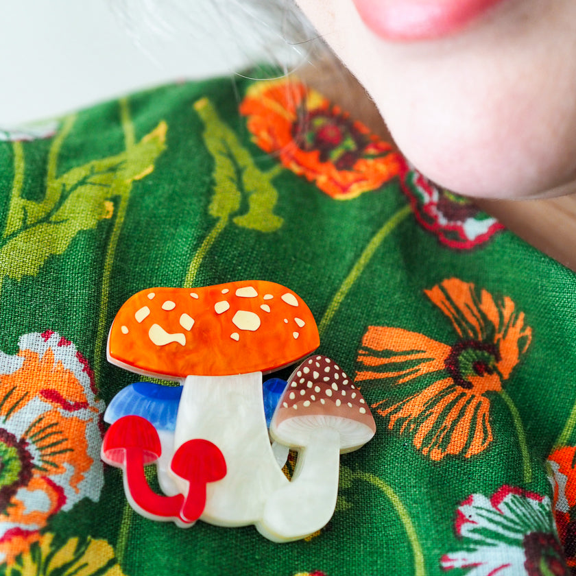 Erstwilder x Royal Botanic Gardens Victoria Native Mushroom Medley Brooch ~2026 Collection~