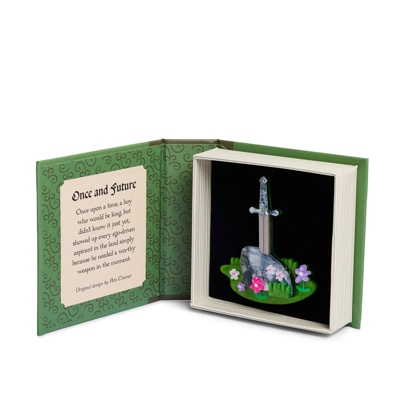 Erstwilder x Pete Cromer Once and Future Sword in the Stone Brooch ~ Fairy Tales Part 2 Collection ~