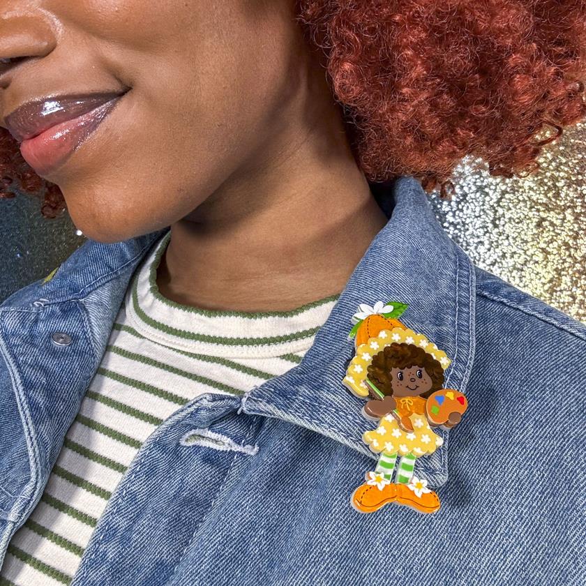 Erstwilder Orange Blossom Brooch with Gift Box ~The World of Strawberry Shortcake~