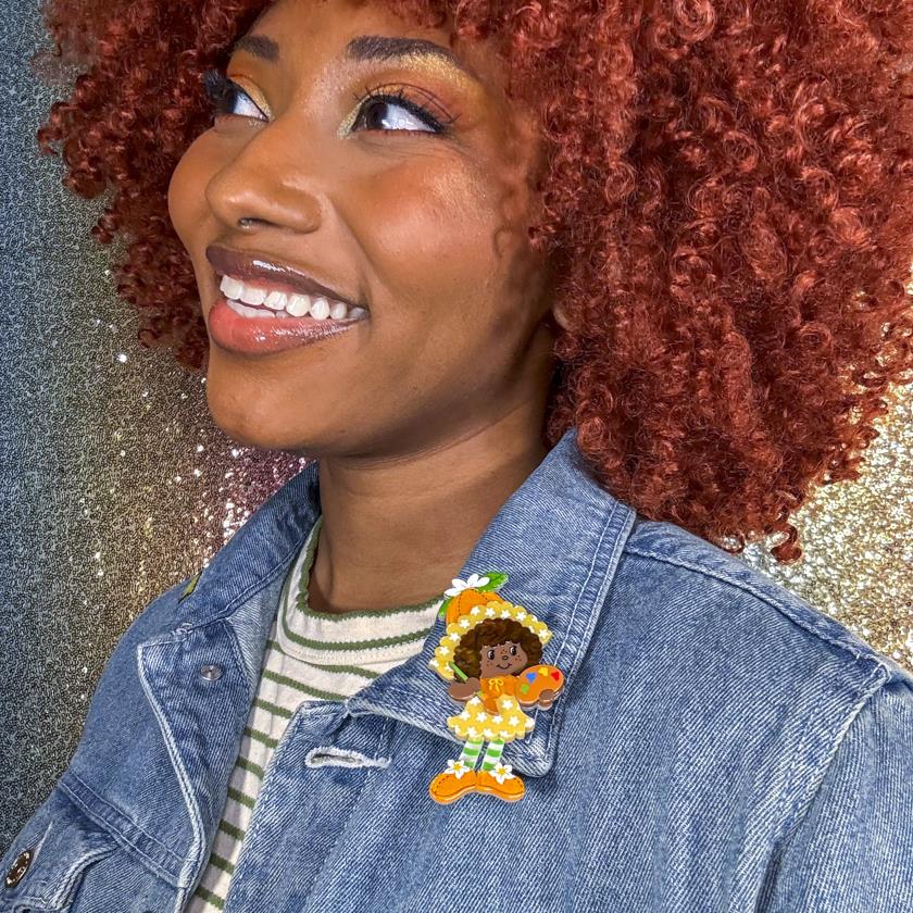 Erstwilder Orange Blossom Brooch with Gift Box ~The World of Strawberry Shortcake~