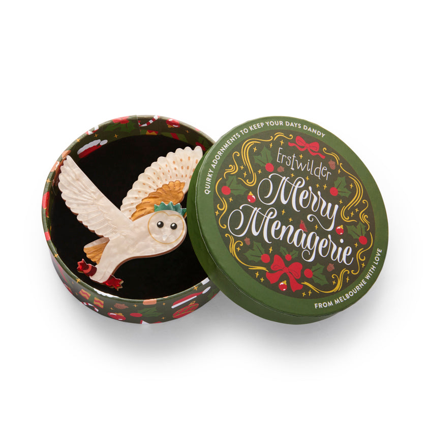 Erstwilder Otto the Owl Brooch ~Merry Menagerie Collection~