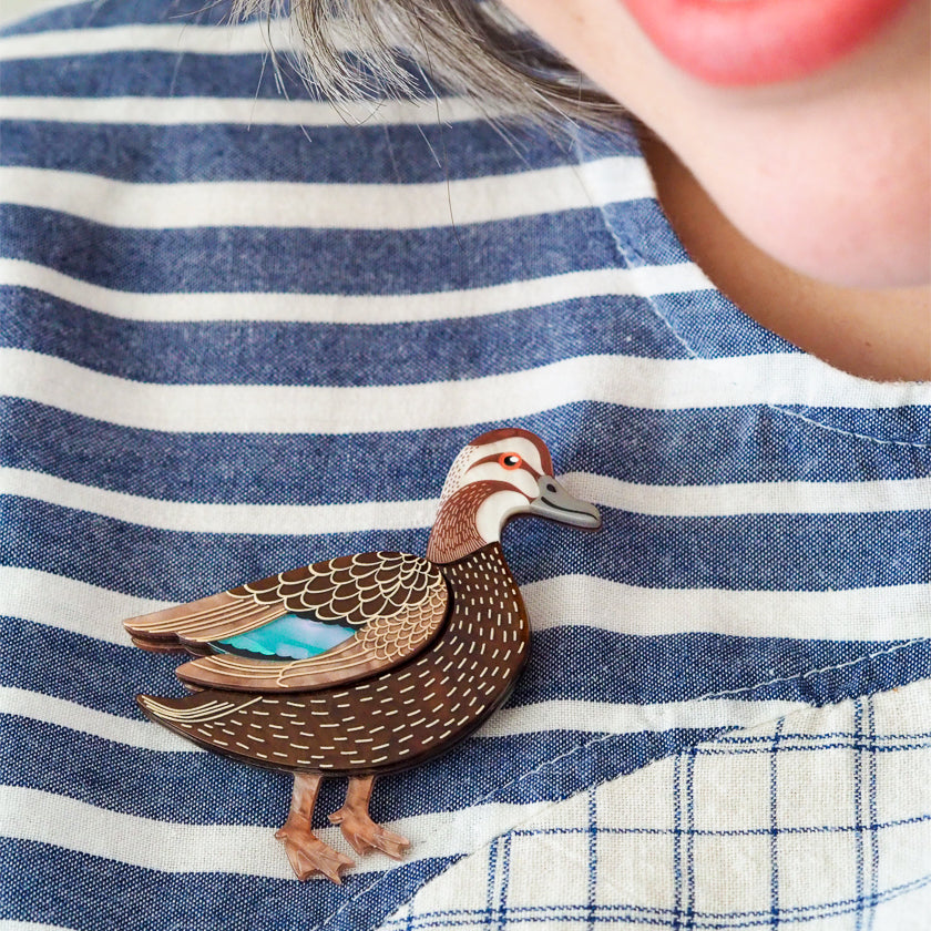 Erstwilder x Royal Botanic Gardens Victoria Pacific Black Duck Brooch ~2026 Collection~