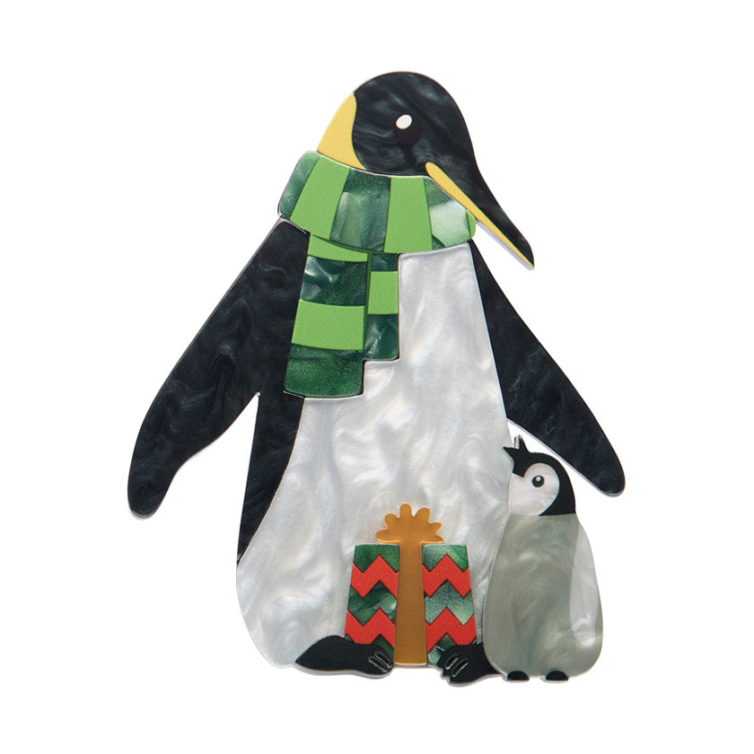 Erstwilder Paddy & Pip the Penguins Brooch ~Merry Menagerie Collection~