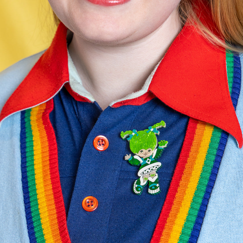 Erstwilder x Rainbow Brite Patty O'Green Brooch ~Rainbow Brite Collection~