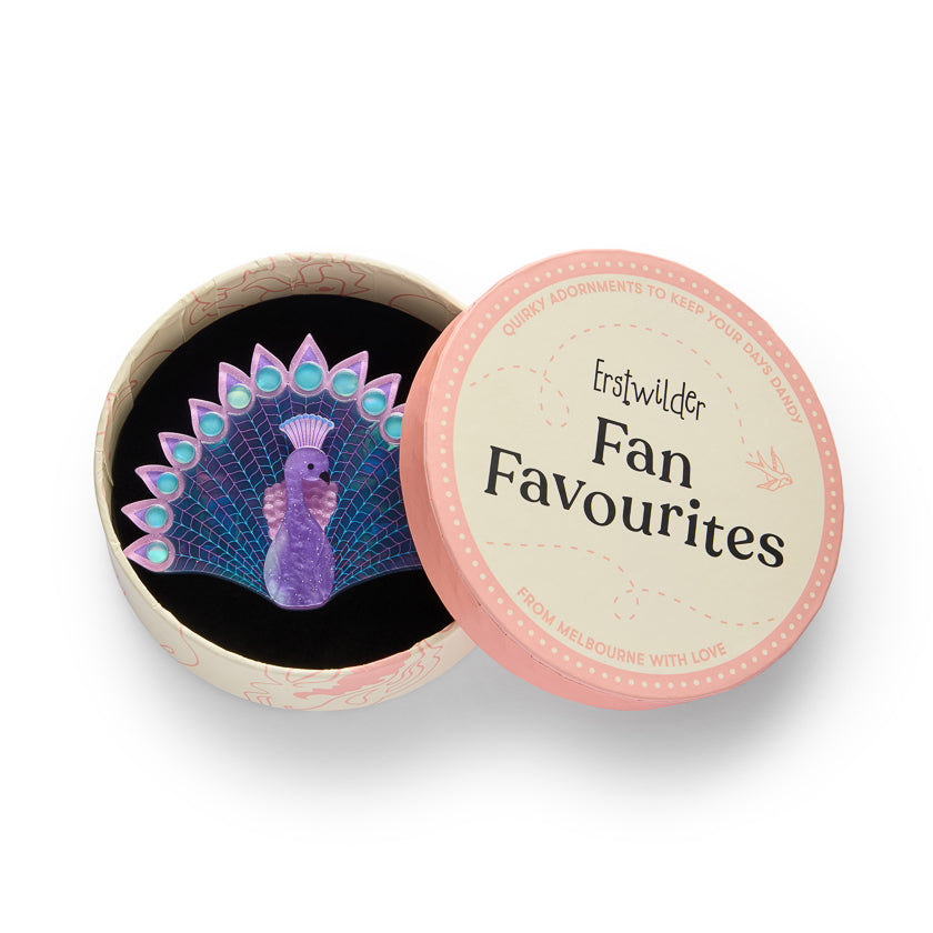 Erstwilder Penelope Peacock Brooch *EXCLUSIVE BONUS GIFT WITH PURCHASE*