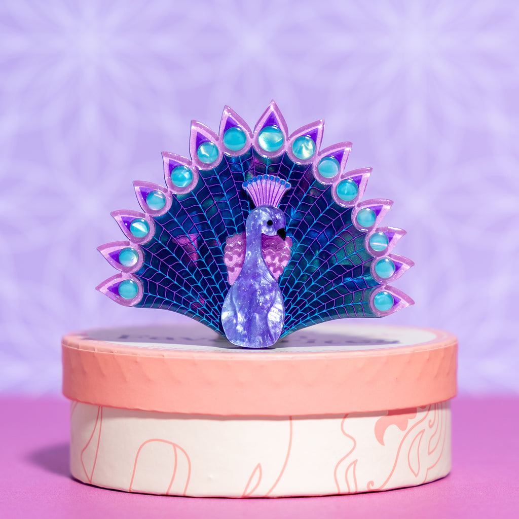 Erstwilder Penelope Peacock Brooch *EXCLUSIVE BONUS GIFT WITH PURCHASE*