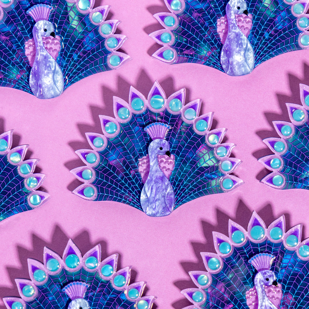 Erstwilder Penelope Peacock Brooch *EXCLUSIVE BONUS GIFT WITH PURCHASE*