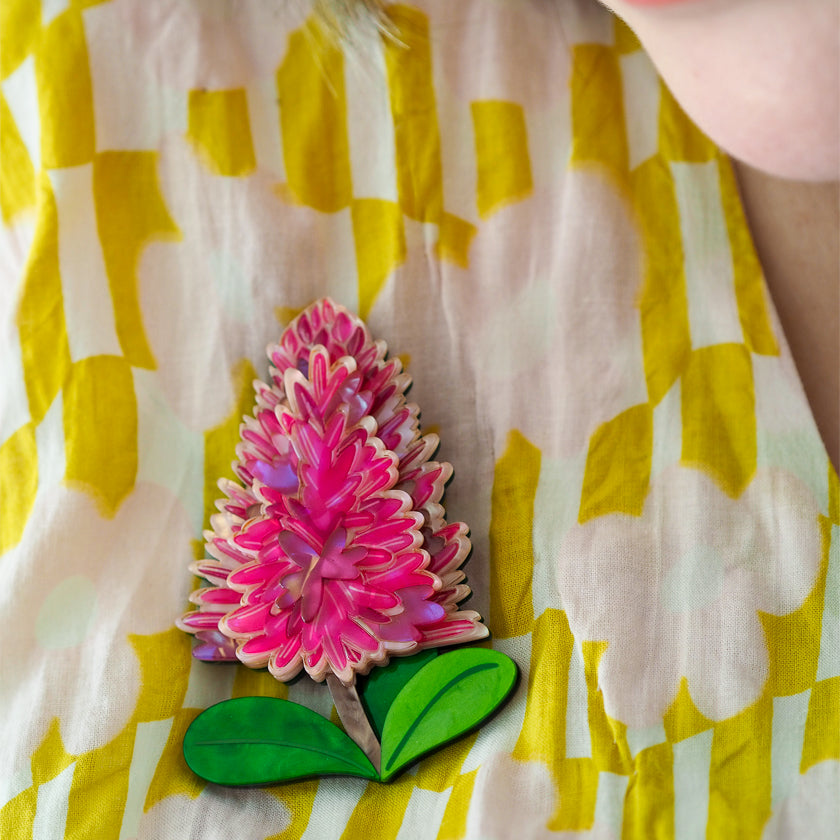 Erstwilder x Royal Botanic Gardens Victoria Pink Mulla Mulla Flower Brooch ~2026 Collection~