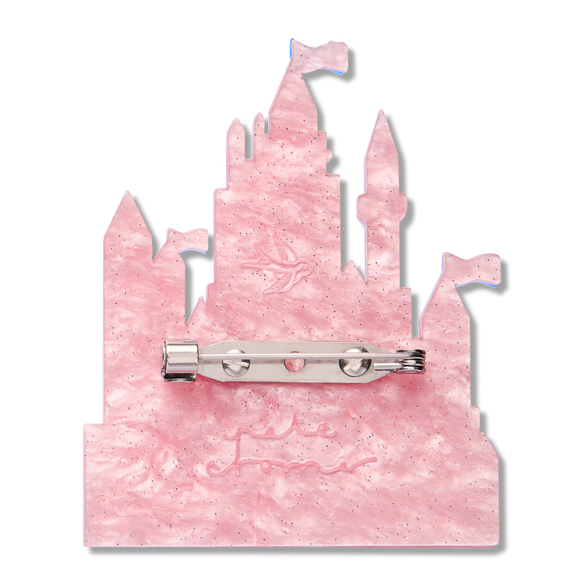 Erstwilder x Pete Cromer In a Land Far Away Pink Castle Brooch *GIFT WITH PURCHASE ONLY*