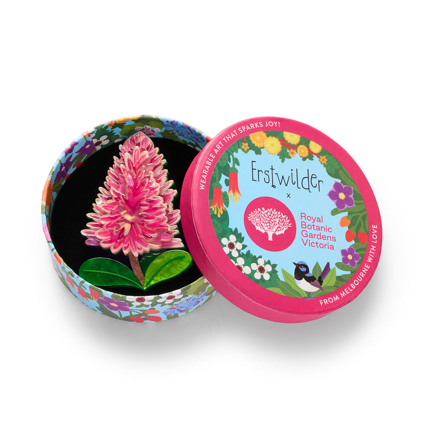 Erstwilder x Royal Botanic Gardens Victoria Pink Mulla Mulla Flower Brooch ~2026 Collection~