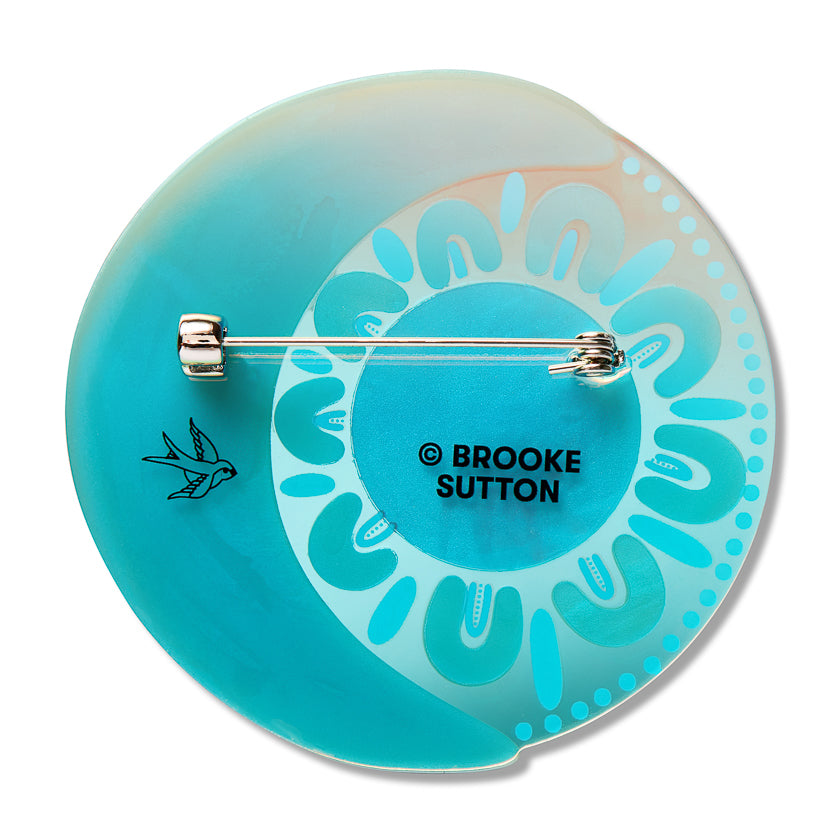 Erstwilder x Brooke Sutton Pintjamu Tuntal Ritjinguthinha Sun and Moon Dreaming Brooch ~ 2026 Collection ~