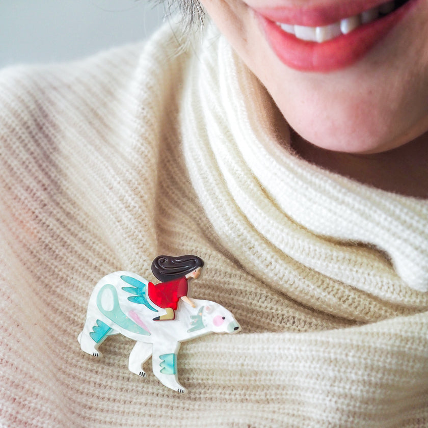 Erstwilder x Pete Cromer Polar Adventure Brooch ~ Fairy Tales Part 2 Collection ~