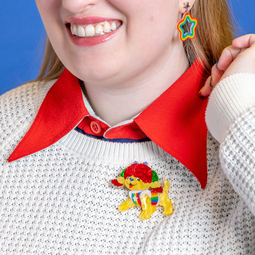 Erstwilder x Rainbow Brite Puppy Brite Brooch ~Rainbow Brite Collection~