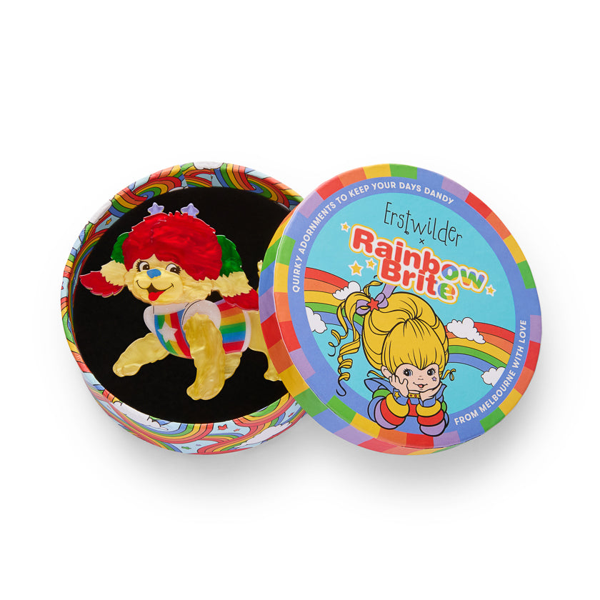 Erstwilder x Rainbow Brite Puppy Brite Brooch ~Rainbow Brite Collection~