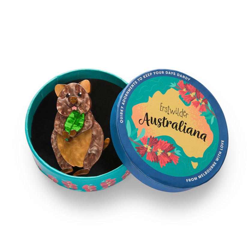 Erstwilder Quinn the Quokka Brooch ~Australiana 2025 Collection~